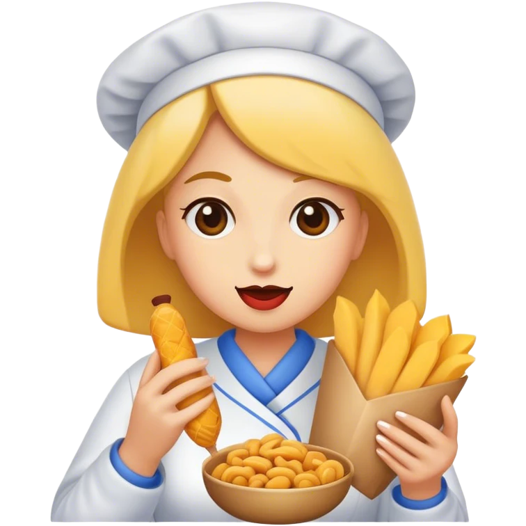 Snack lady emoji