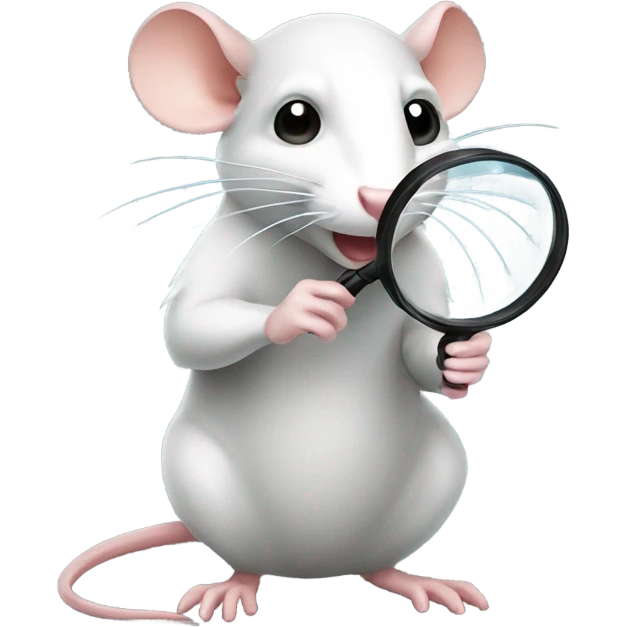 Rat with Magnifier emoji