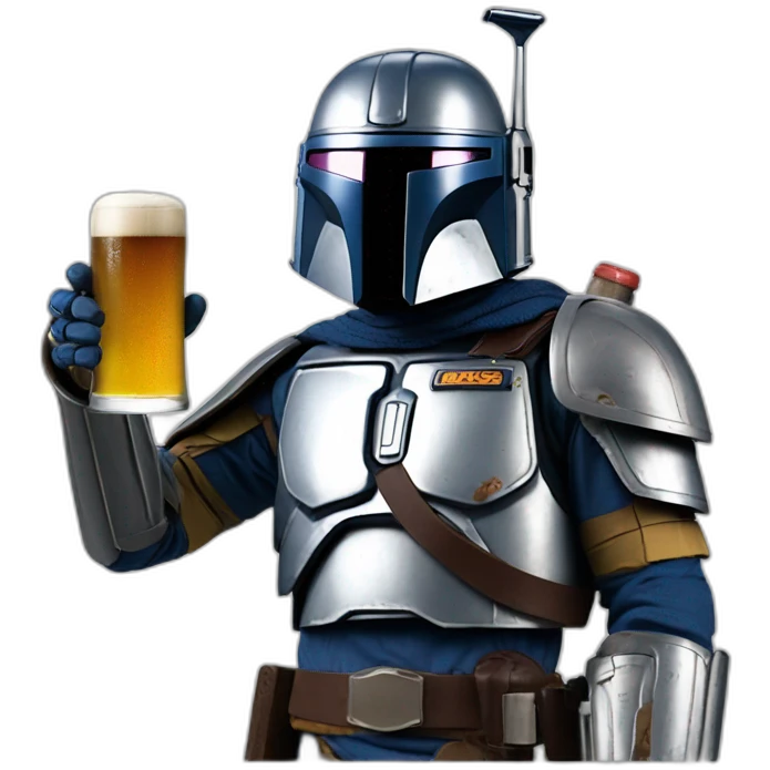 jango fett with beer emoji