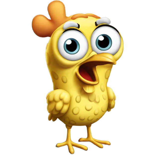 SpongeBob chicken meme emoji