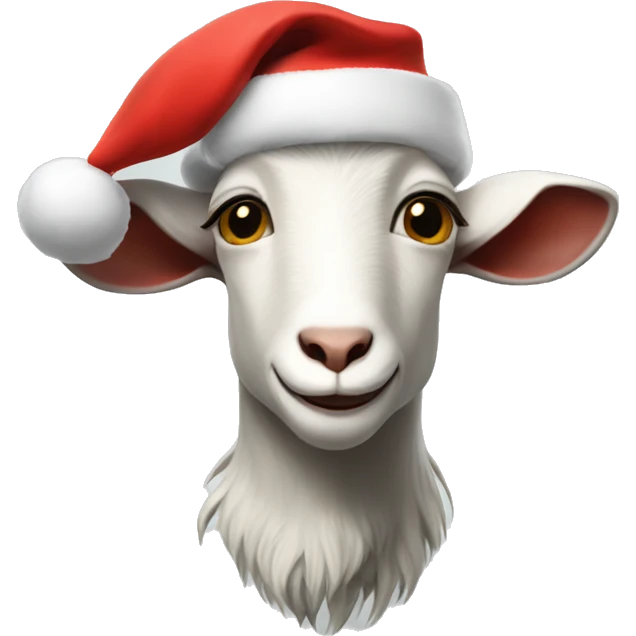 goat god in santa hat emoji