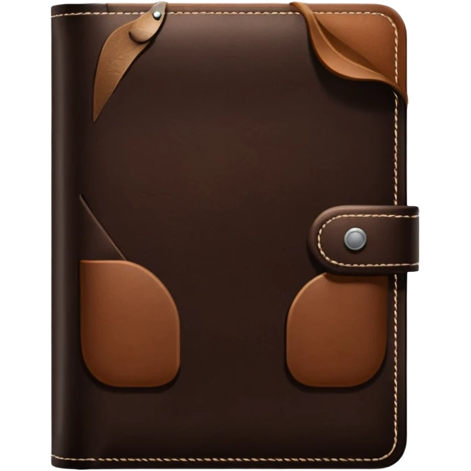 daily planner agenda leather emoji