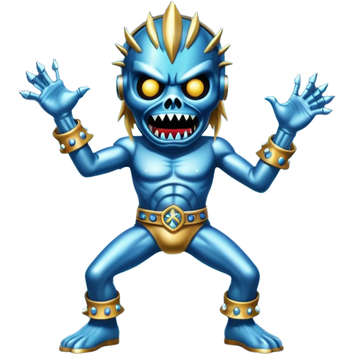 iron maiden monster eddie glamour sparkle dance emoji