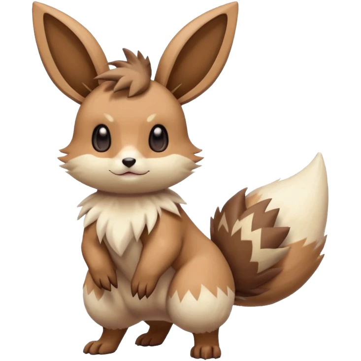 Lopunny-Eevee-Furret-Linoone-fusion (full body) emoji