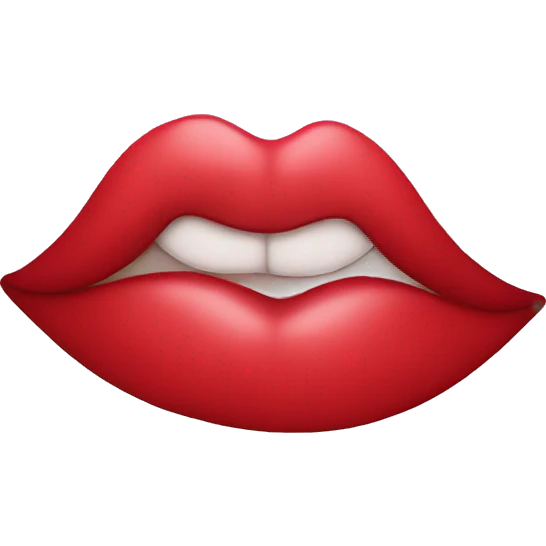 kissing lips emoji