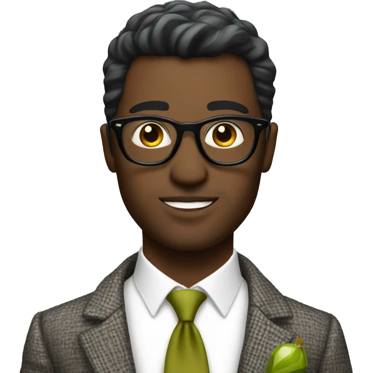 Fashion men with a martini  emoji