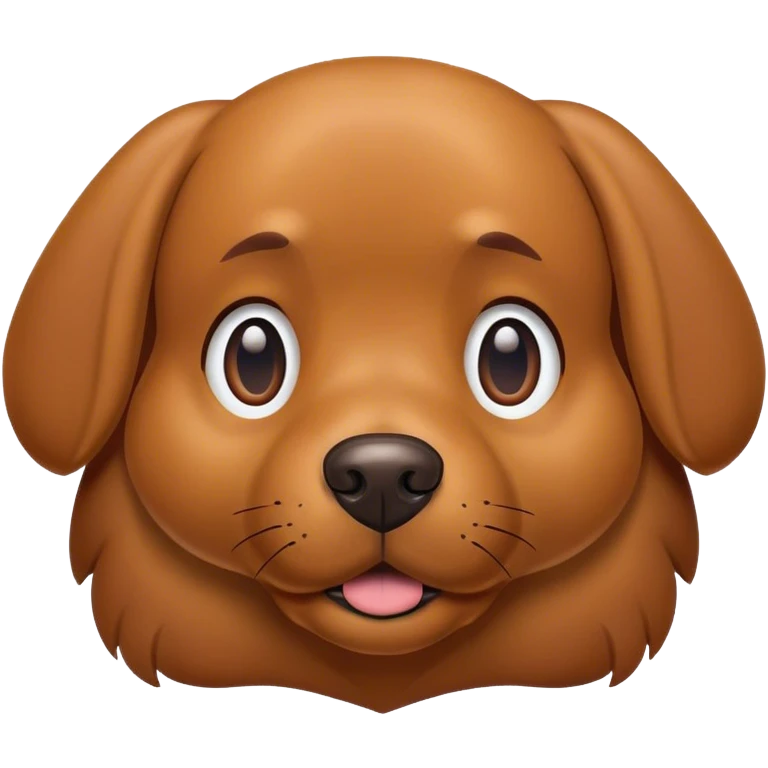 dog brown  emoji