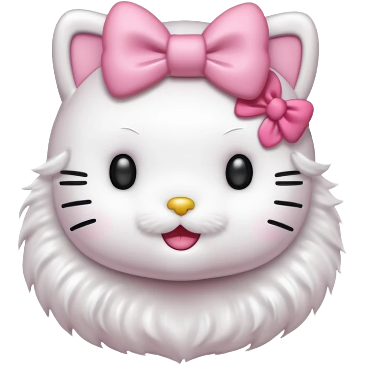Hello kitty qui fait un bisous emoji