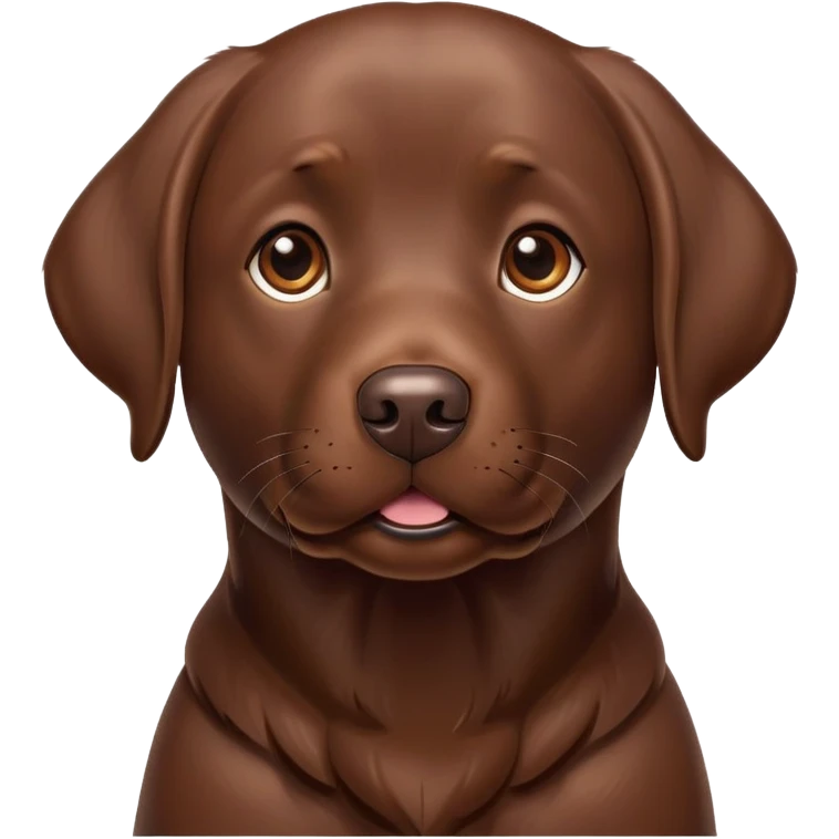 Chocolate labrador emoji
