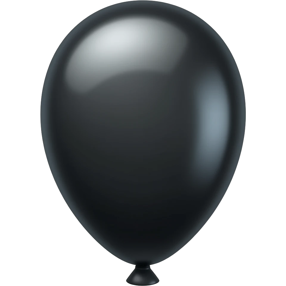Black balloon emoji