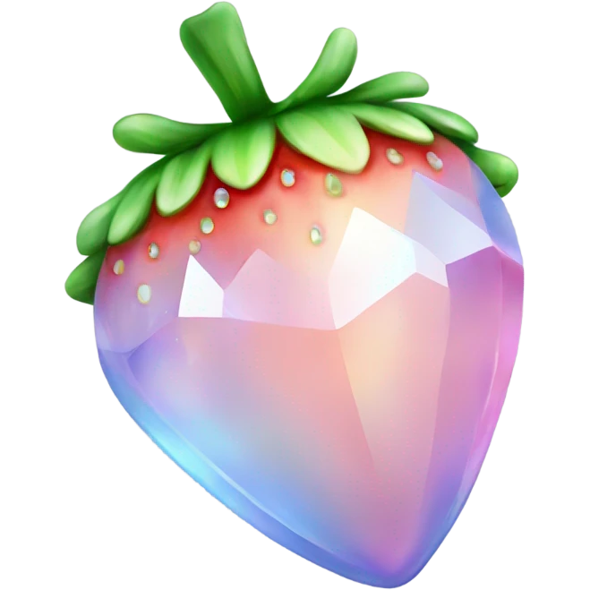 opal crystal strawberry emoji
