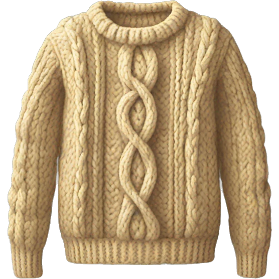 Cable knit jumper  emoji