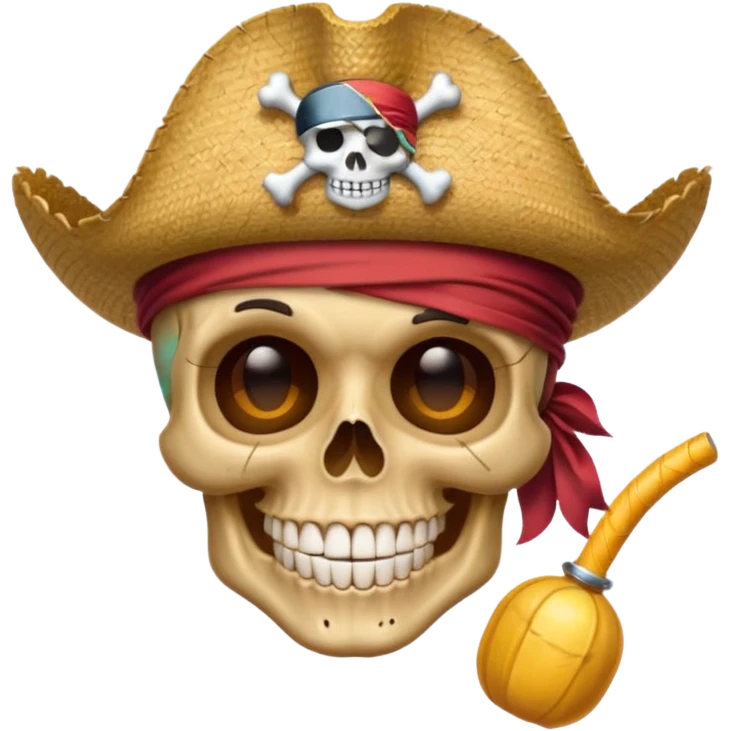 Skull strawhat crew  pirate emoji emoji