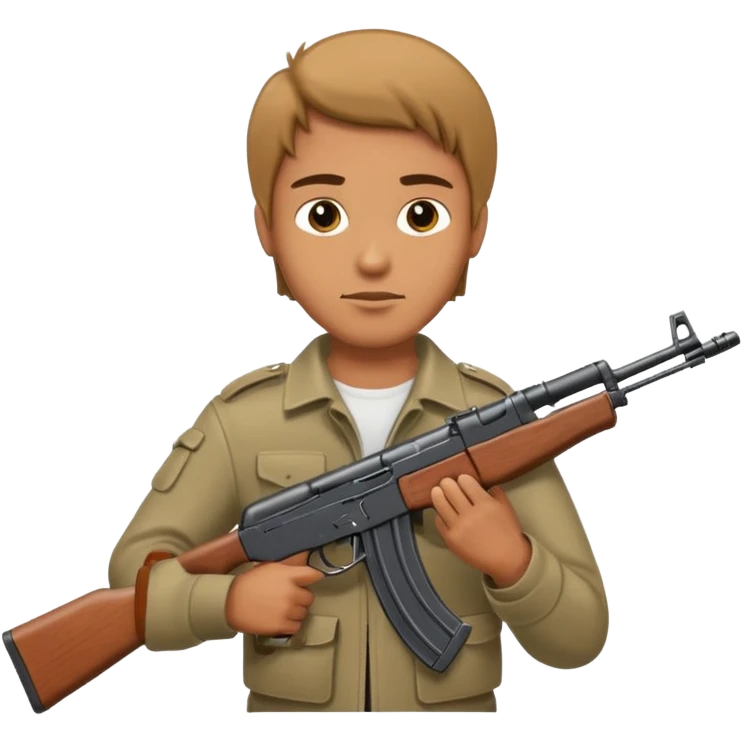 Hombre con una ak47 emoji