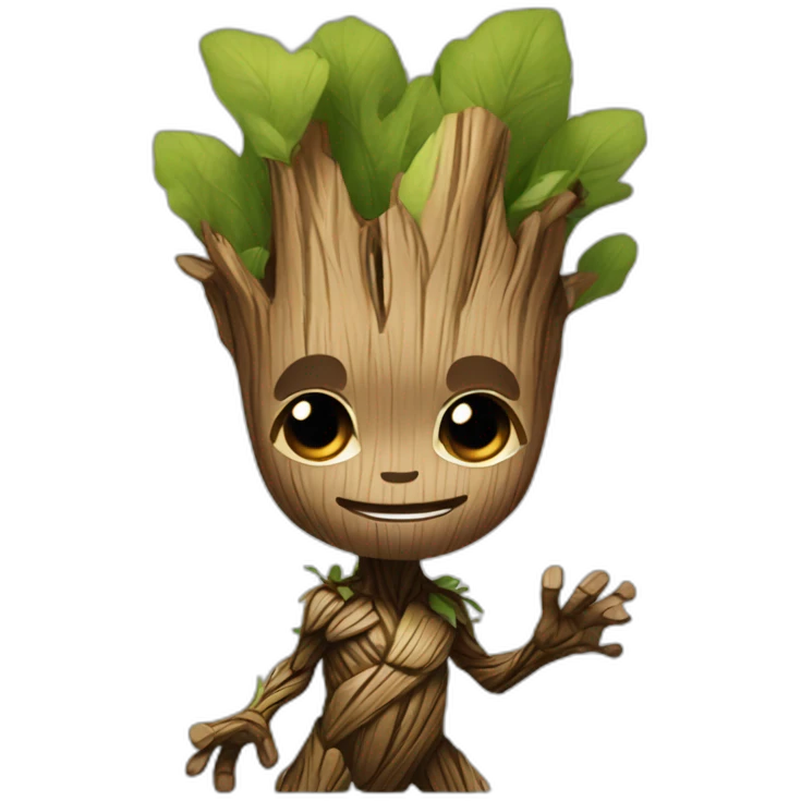 Groot caminar emoji