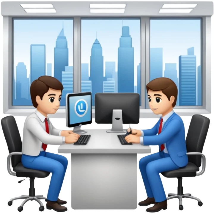 Digital Labour and an example of Agents at work in a workplace setting. emoji