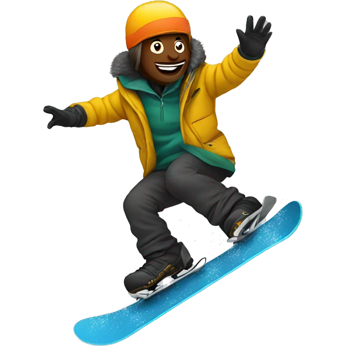 Guy falling on a snowboard  emoji