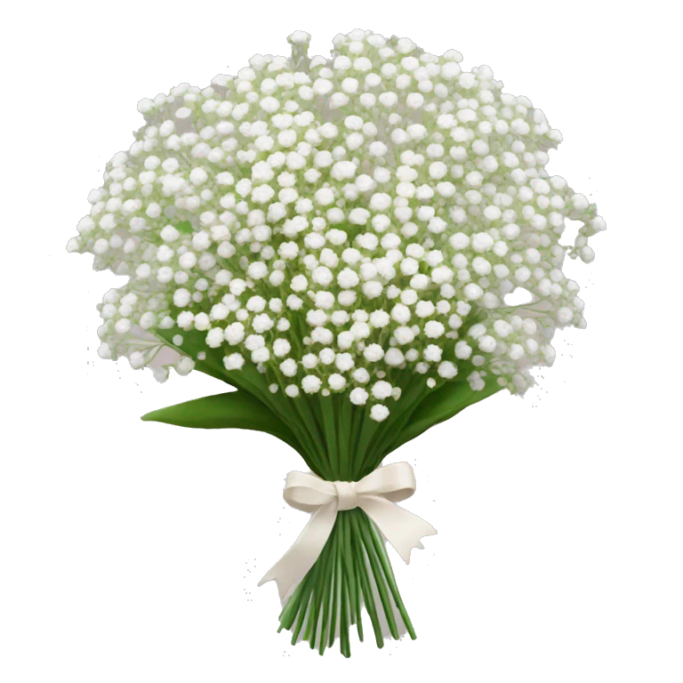 baby's breath bouquet emoji