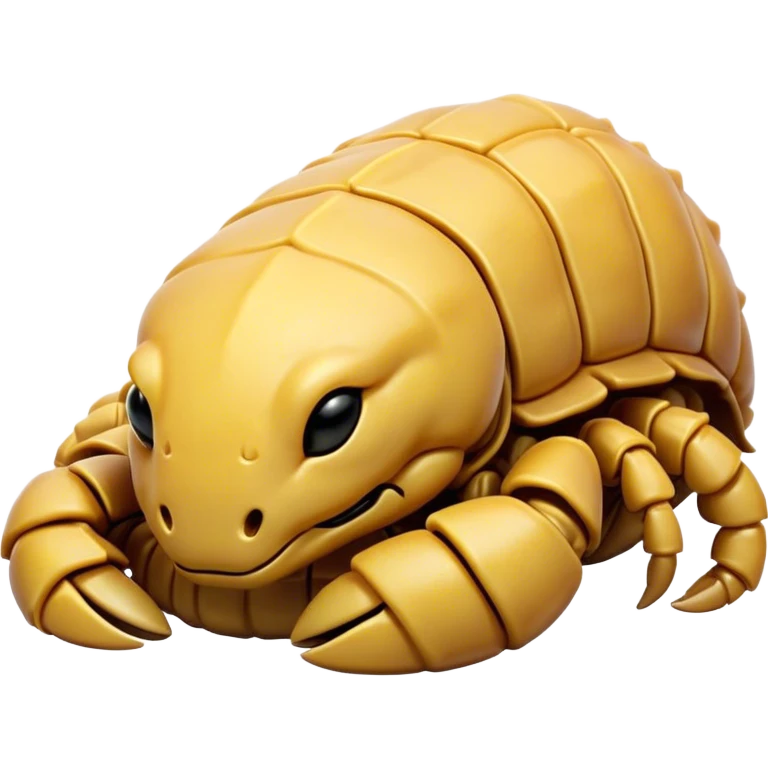Meme-Worthy Cute Sleeping Emperor Scorpion Portrait Emoji, Head resting peacefully with a contented smile, showcasing a robust build and a luxuriously soft, textured exoskeleton, eyes gently closed in a serene, restful repose, Simplified yet hilariously adorable features, highly detailed, glowing with a soft, drowsy light, high shine, relaxed and utterly lovable, stylized with an air of playful laziness, soft glowing outline, capturing the essence of a sleeping scorpion that feels destined to become the next viral sensation of adorable rest! emoji