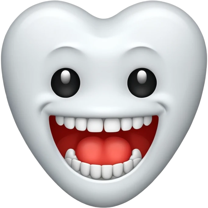 Emoji teeth nervously chatting emoji