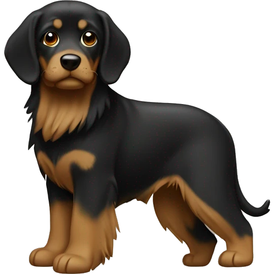Black and tan pragueratter emoji