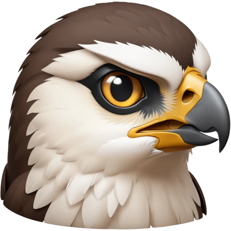 cinematic-noble-peregrin-falcon-portrait-emoji,-poised-and-majestic,-with-a-streamlined,-muscular-build,-a-sharply-hooked-beak,-and-intense,-piercing-eyes-that-exude-focus-and-speed,-simplified-yet-sharp-and-sophisticated-features emoji