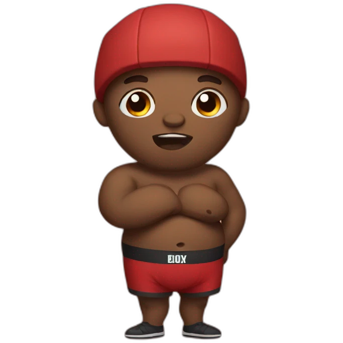 Boxer with big belly emoji