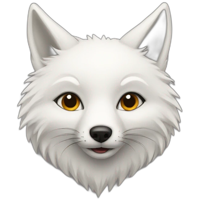 White fox emoji