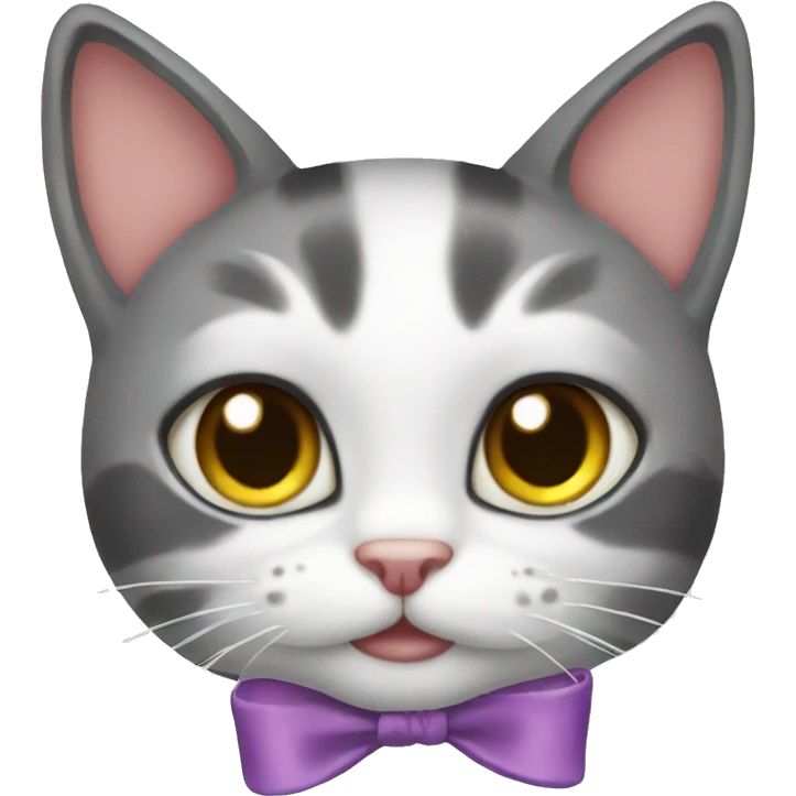 cat with bow emoji