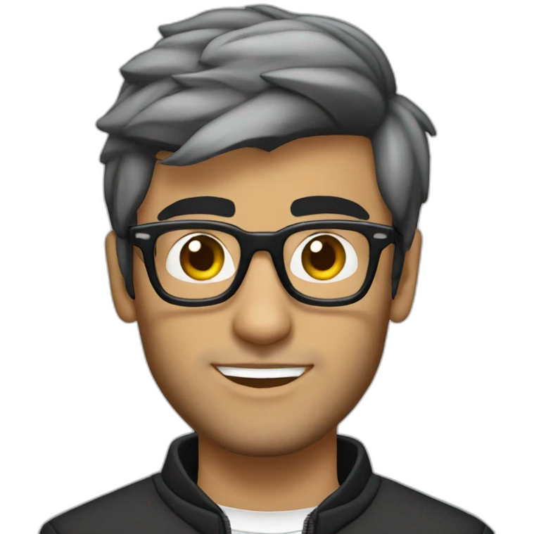 Zayn Malik wearing glasses emoji
