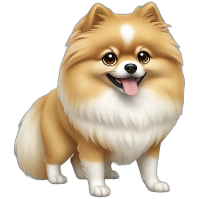 pomerian white emoji