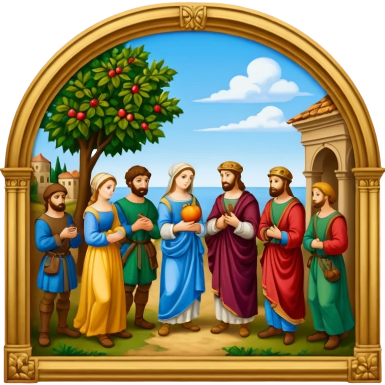 Renaissance painting
 emoji