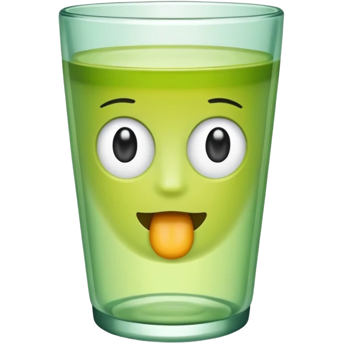 Light green drinking tumbler cup emoji
