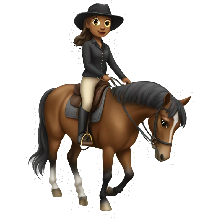 Horse riding girl emoji