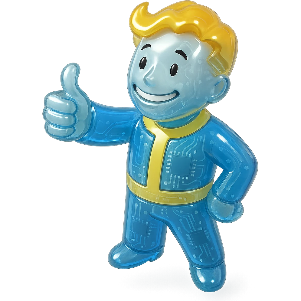 Vault Boy from Fallout giving a thumbs-up emoji