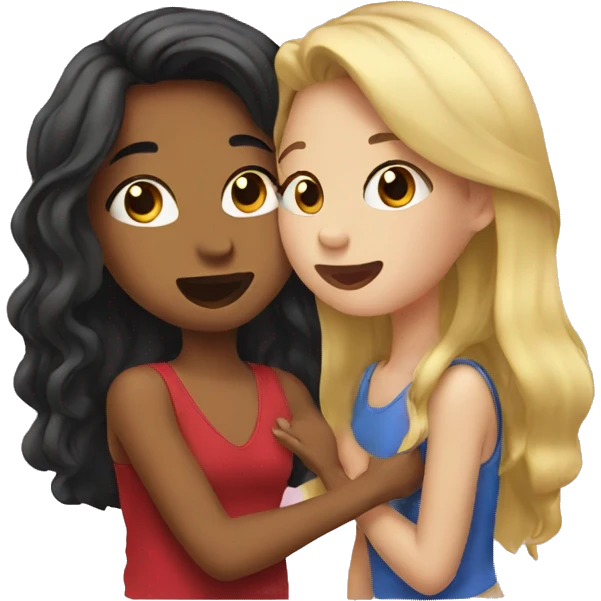 Girls kiss emoji