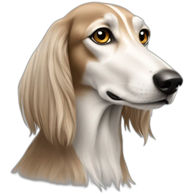 Saluki in profile emoji