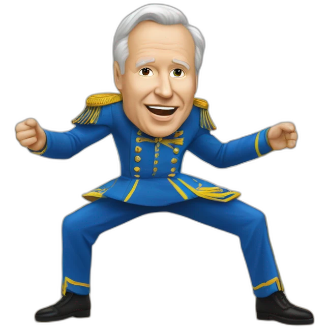Vadimir poutine qui danse sur l ukraine emoji