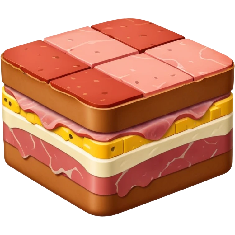  spam meat mondrian style paris landscape  emoji