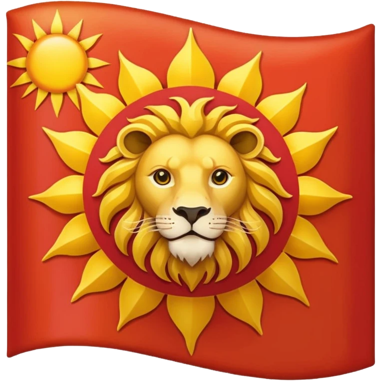 پرچم شیر و خورشید emoji