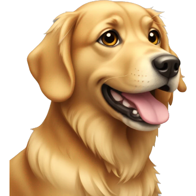 Dog golden emoji