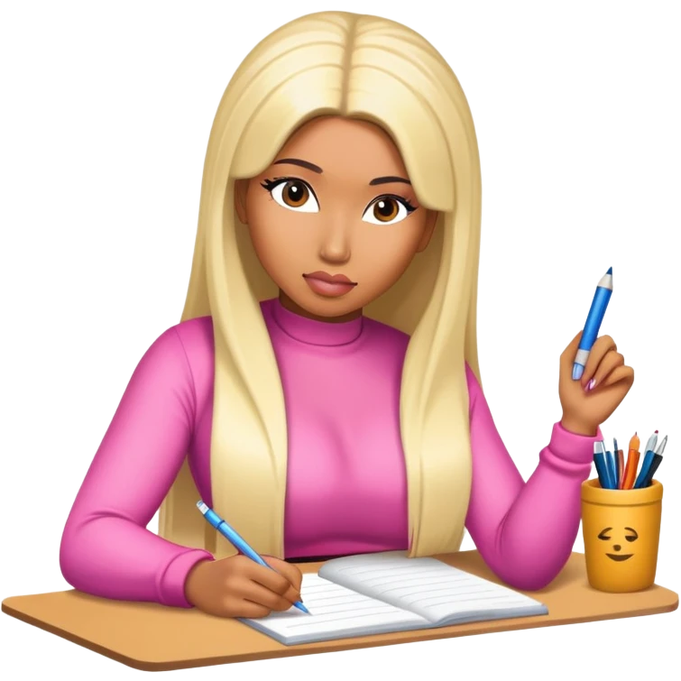 Nicki minaj writing emoji