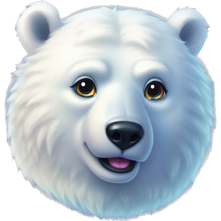 lisa frank polar bear full emoji
