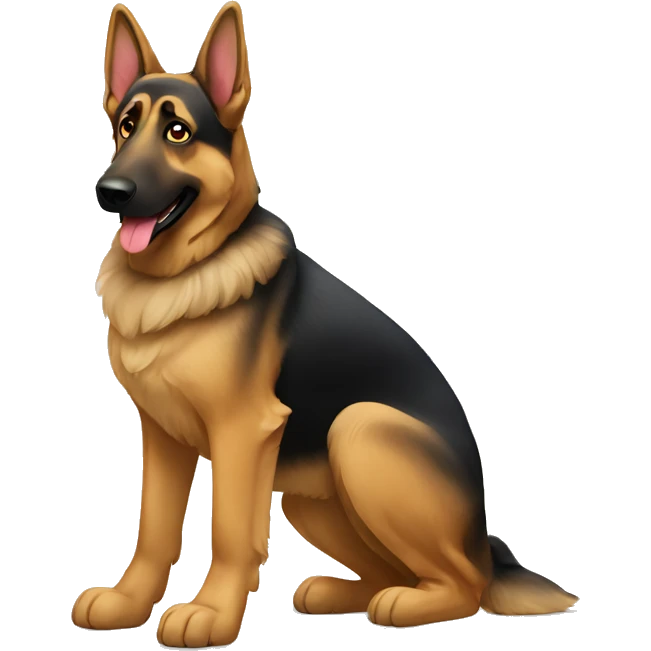 German shepherd  emoji