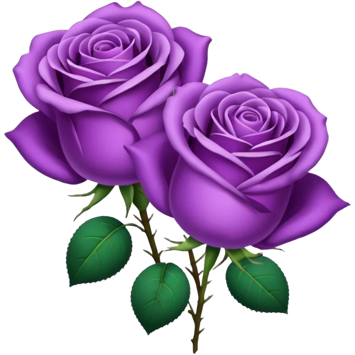 purple roses emoji