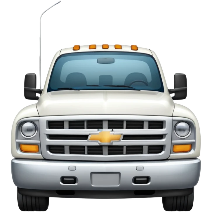 Big white Chevy truck emoji