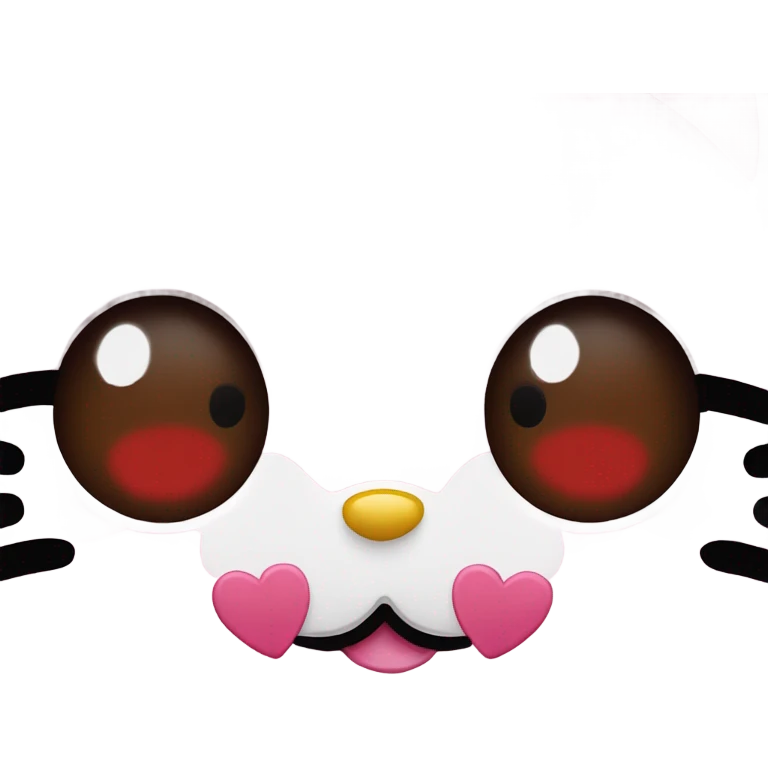 Hello kitty heart eyes emoji