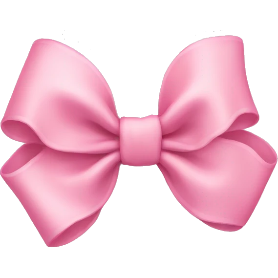 Baby pink bow emoji