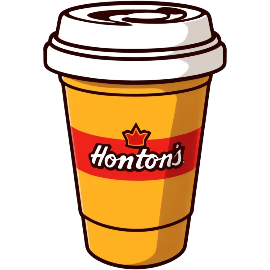 Tim Hortons coffee cup emoji