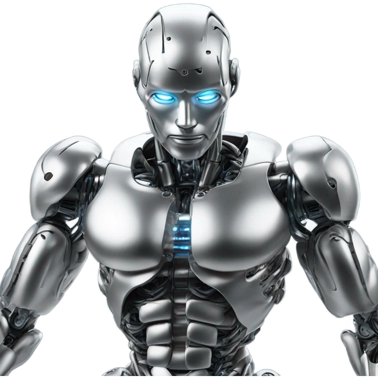 robot with 6 pack emoji